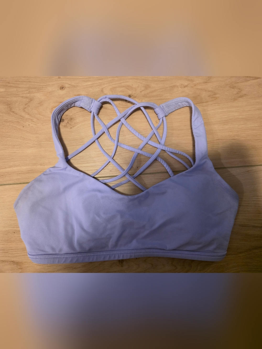 lululemon Lavender Crisscross Strappy Bralette